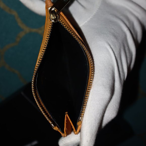 Saint Laurent Monogram Fragments Zip Card Holder Matelasse Chevron Leather - Picture 3 of 7